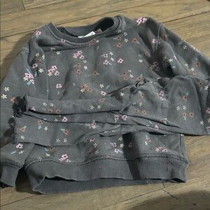 Zara floral Kids Sweatshirt set - Gray